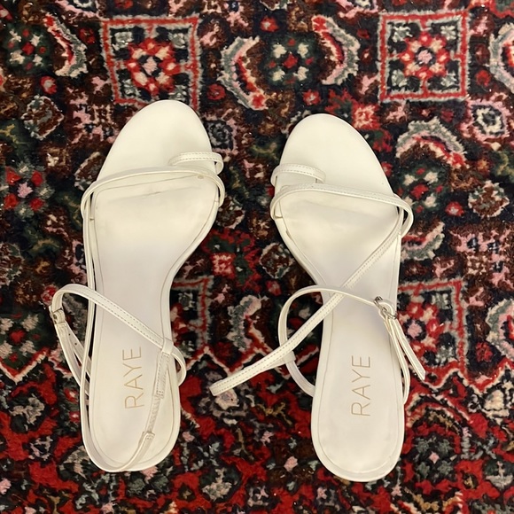 Raye minimalist strappy white heels - Picture 4 of 4